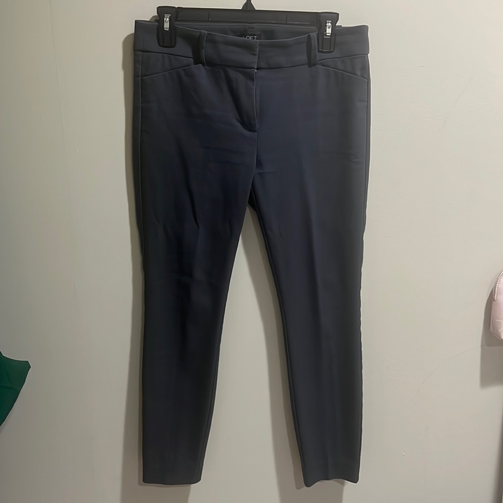 LOFT High Waist Skinny Dress Pants
